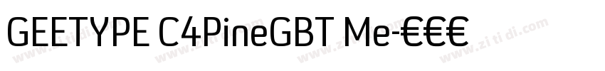GEETYPE C4PineGBT Me字体转换